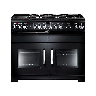 Rangemaster Excel 110 Dual Fuel Range Cooker Black
